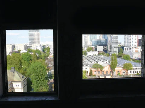 View through the window Stock Photos