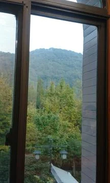 View through the window Stock Photos