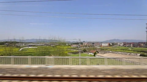 View through window on provinces of Chin... | Stock Video | Pond5