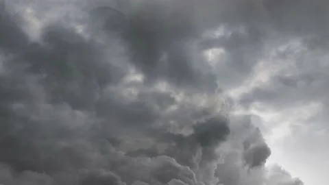 View of Thunder, lightning and rain during a summer storm Stock Footage 229915171