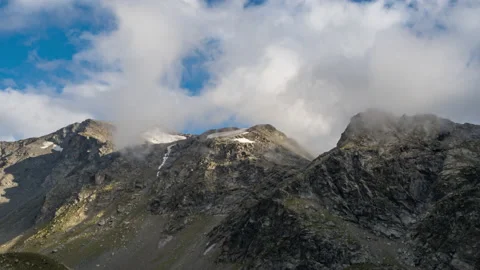 View of Thunderclouds over the mountains. Stock Footage 164706470