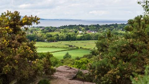 View from Thurstaston Common Stock Photos