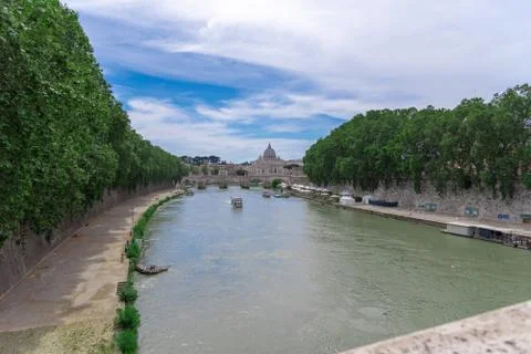 View on the Tiber River Stock Photos