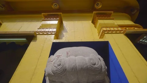 View of a tiger scripture in Buddhist Temple Stock Footage 107537120