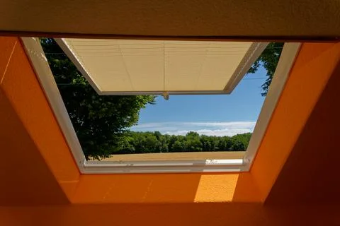 View of tilt window from interior Stock Photos