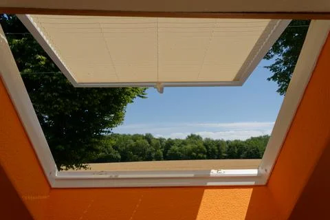 View of tilt window from interior Stock Photos