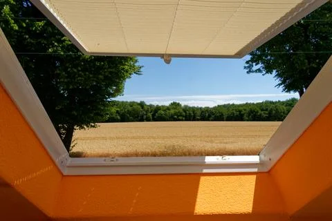 View of tilt window from interior Stock Photos