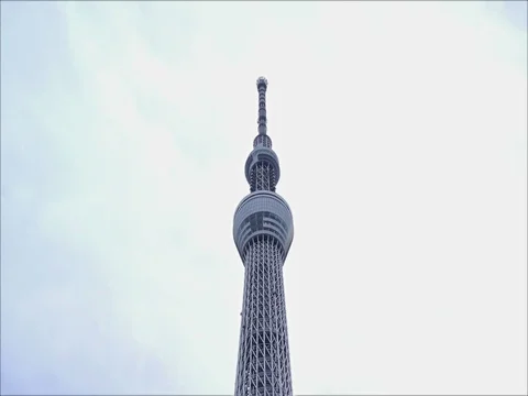 View of Tokyo Sky Tree Stockbeeldmateriaal 71219509