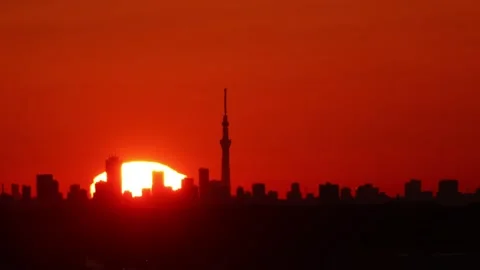 View of Tokyo Skytree Tower, Tokyo, Japan Видео 218444201