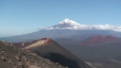 View of the Tolbachik volcano Stock Footage 52461029