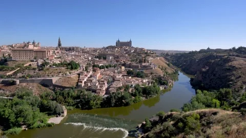 View of Toledo on a sunny day Stock Footage 159170809