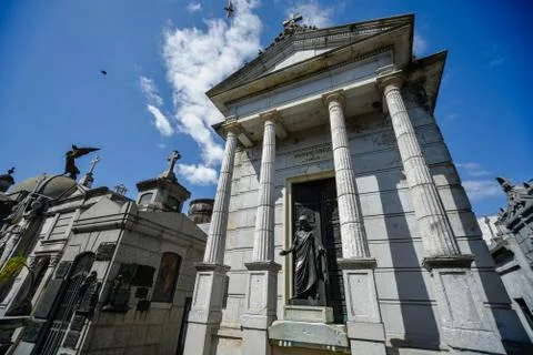 View of a tomb with a сolonnade Stock Photos