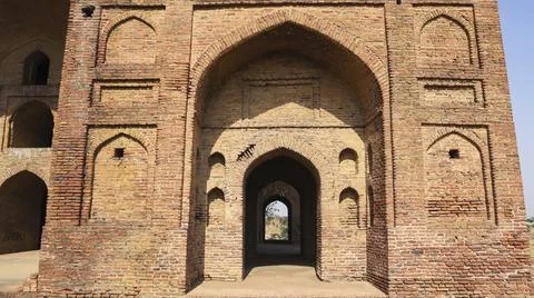 View of the Tomb of Ustad, built in memory of Ustad Syed Khan, the great ar.. Foto stock