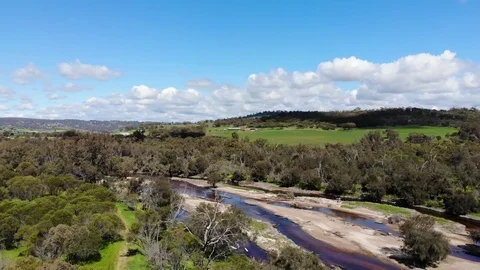 View from the top on Avon river Stock Footage 102155513