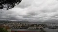 View from top on beautiful Pisa city, port with ships and river Arno in Italy 4k or 4k+ Resolution