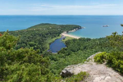 View from Top of Beehive Trail Stock Photos