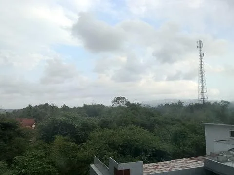 View from the top of the building. Stock-Fotos
