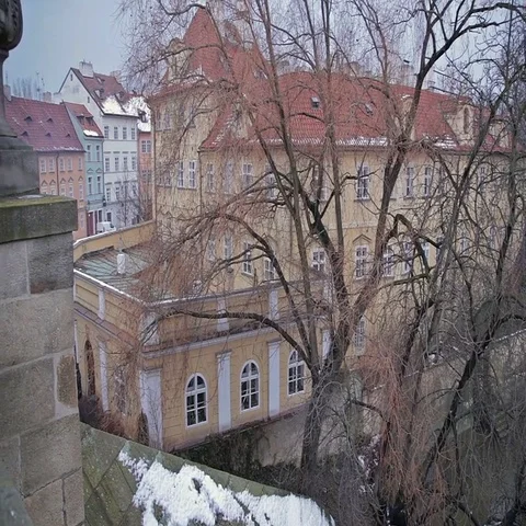 View from the top of the Charles Bridge. Stock Footage 69410112