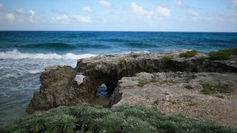 View from the top of a cliff Stock Footage 237196670