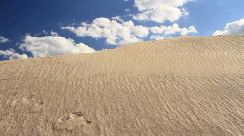 View to the top of a Dune Stock Footage 33391992