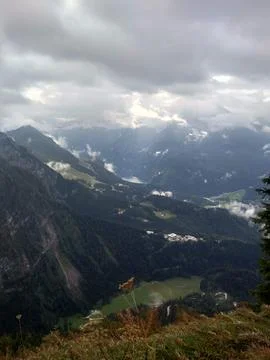 View from the top of the Eagles nest Stock Photos