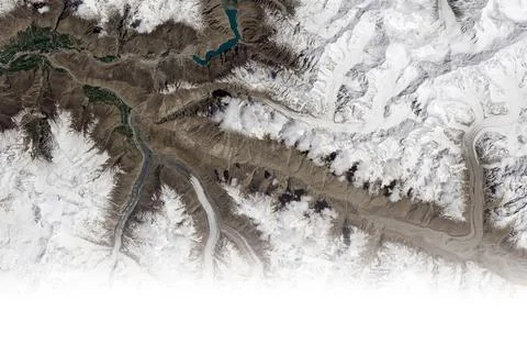 View from the top of the earth's surface. Elements of this image furnished by Stock Photos