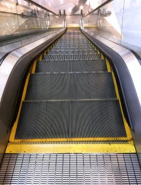 View from Top of Escalator Foto stock