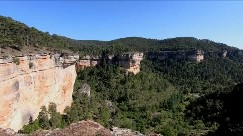 View from the top of a gorge Stock Footage 271066375