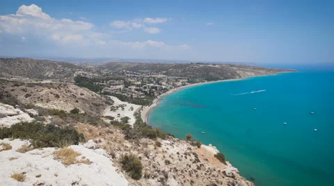 View from top of a hill, Cyprus Stock Footage 66439335