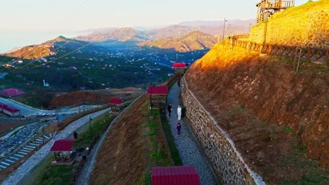 The view from the top of the hill Stock Footage 273010422