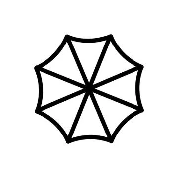 The view from the top icon vector outline illustration Stock Illustration