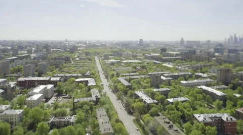 View from the top to Moscow Video stock 50366221