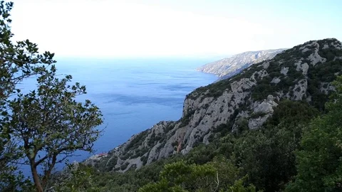 View from the top of Mount Athos Stock-Footage 87471375
