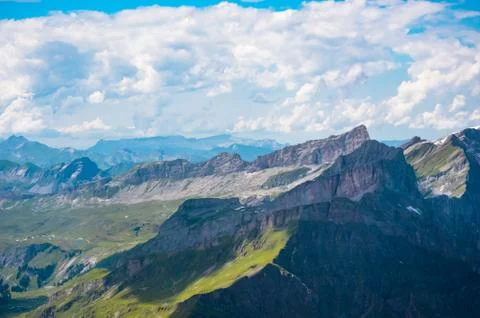 View from the Top of  Mount Titlis 写真素材