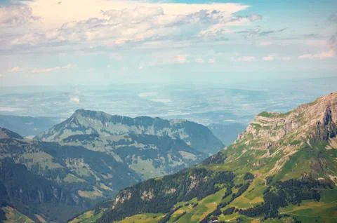 View from the Top of  Mount Titlis 写真素材