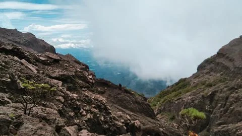 View from top of mountaiin Stock Photos