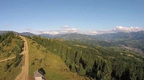 View from the top of the mountain Stock Footage 41338348