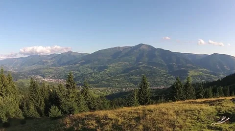 View from the top of the mountain Stock Footage 41338835