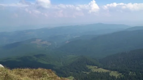 View from the top of the mountain Stock Footage 71353650
