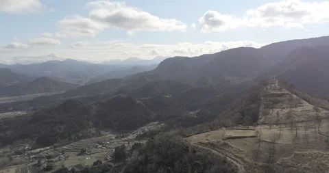The view from the top of a mountain Video stock 101046623