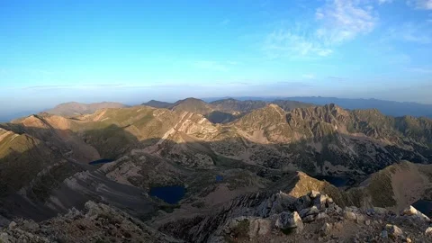 View from the top of the mountain Stock Footage 142746697