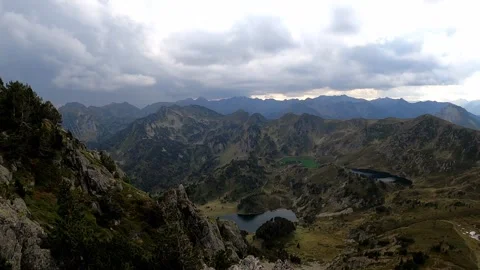 View from the top of the mountain. Stock Footage 145857533