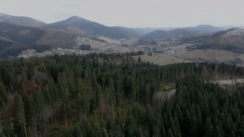 View from the top of the mountain Stock Footage 165166734