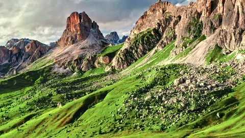 View from the top of the mountain	 Stock Footage 252434146