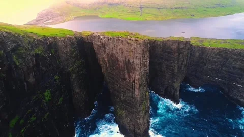 View from the top of the mountain Stock Footage 252436024