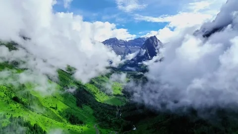 View from the top of the mountain Stock Footage 252436242