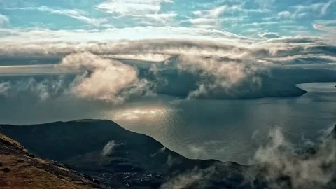 View from the top of the mountain Stock Footage 252436525