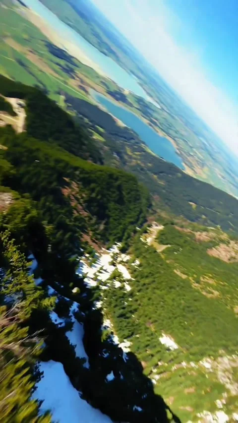 View from the top of the mountain Stock Footage 273140600