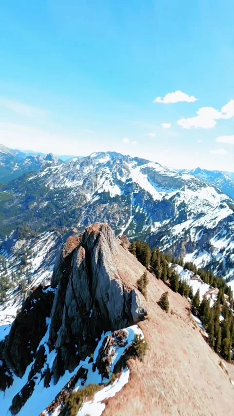 View from the top of mountain Stock Footage 273140809