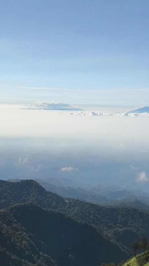 View from the top of the mountain Stock Footage 339385814